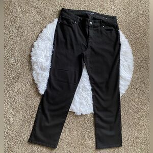 Chicos Straight Leg Jeans Womens Size Large Black